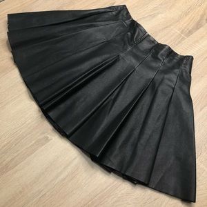 Leather Tennis Skirt